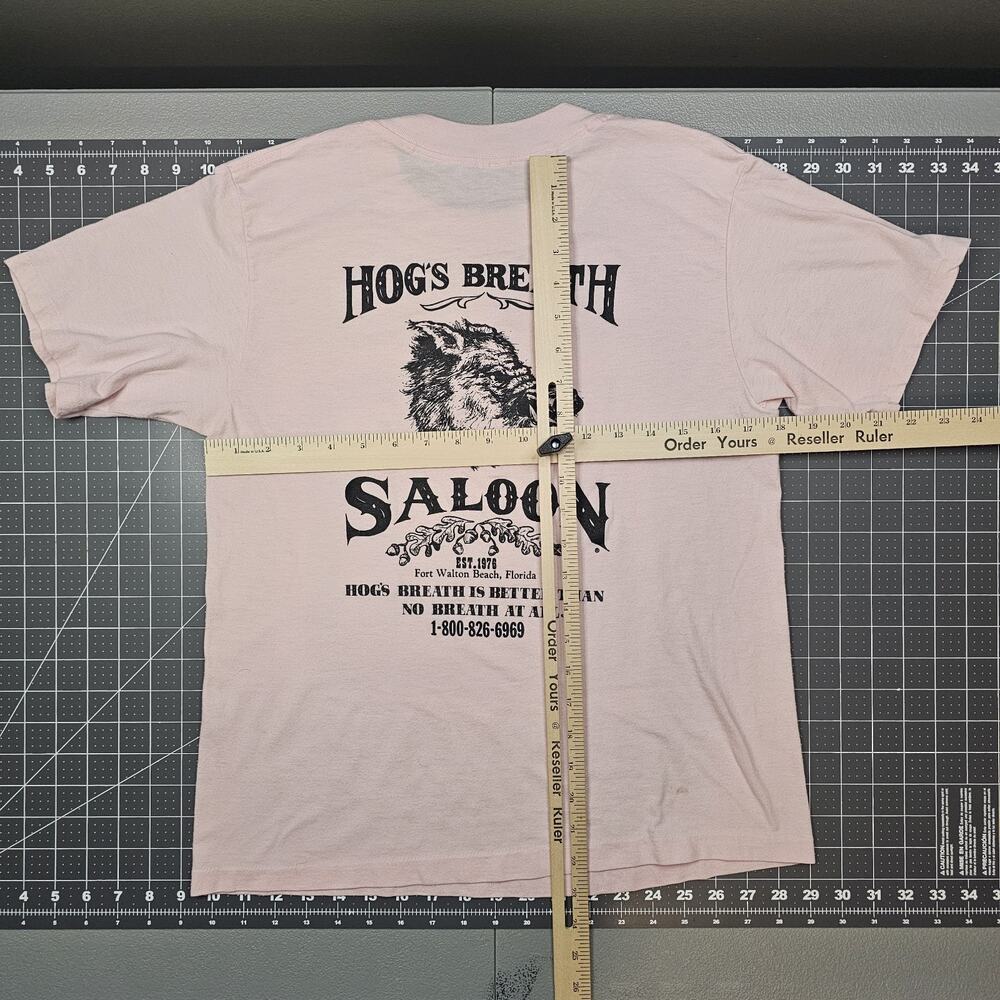 Vintage Hogs Breath Saloon Tshirt Large 80s Biker Bar Singlestitch Grunge Read - Picture 8 of 12